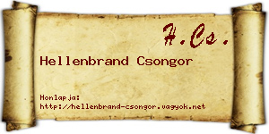 Hellenbrand Csongor névjegykártya