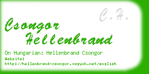 csongor hellenbrand business card